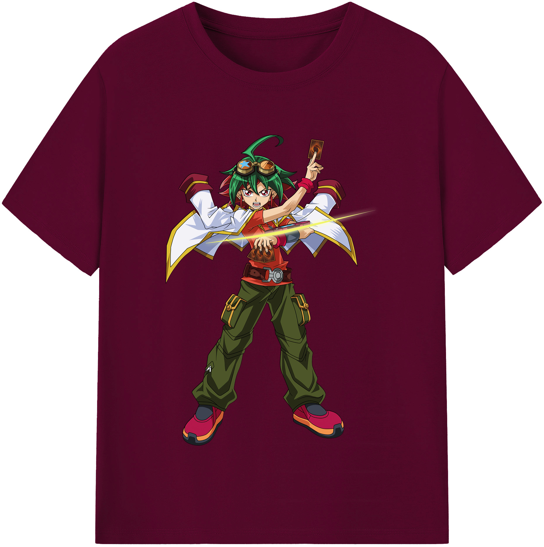 （画像用） 遊☆戯☆王 Yu-Gi-Oh! レディースカジュアルプリントTシャツ（綿100％）
